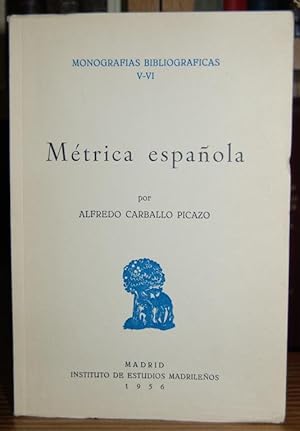 Imagen del vendedor de METRICA ESPAOLA a la venta por Fbula Libros (Librera Jimnez-Bravo)