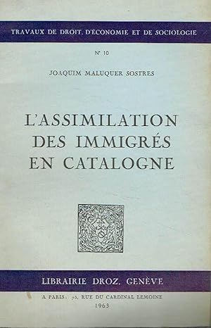 L'assimilations des immigrés en Catalogne.