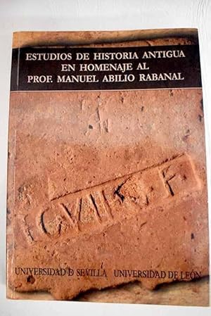 Imagen del vendedor de Estudios de historia antigua en homenaje al prof a la venta por Alcan Libros