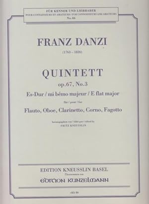 Wind Quintet in E flat major, Op.67 No.3 - Set of Parts