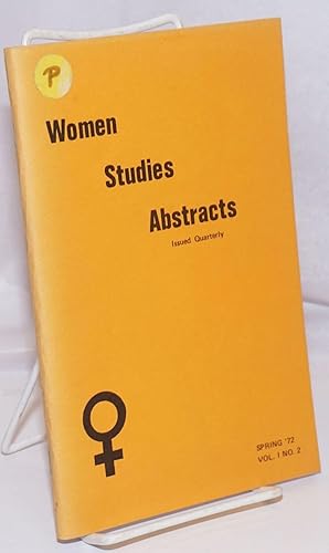 Women Studies Abstracts; Vol. 1 No. 2, Spring '72