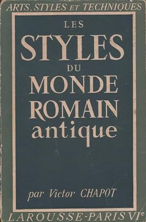 Imagen del vendedor de Les styles du monde romain antique a la venta por Calepinus, la librairie latin-grec