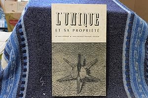 Image du vendeur pour L'UNIQUE Et Sa Proprit mis en vente par librairie ESKAL