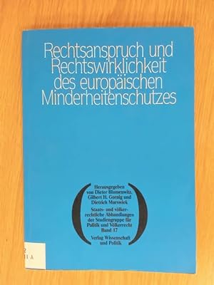 Seller image for Rechtsanspruch und rechtswirklichkeit des europischen Minderheitenschutzes . for sale by avelibro OHG