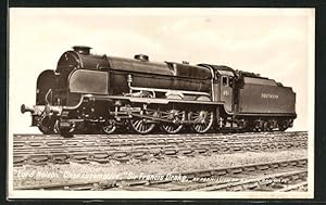 Postcard Lord Nelson Class Locomotive, Sir Francis Drake, Lokomotive der englischen Eisenbahn