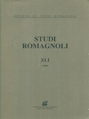 Bild des Verkufers fr Studi romagnoli XLI 1990 zum Verkauf von Librodifaccia