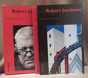 Bild des Verkufers fr Robert Jacobsen: Biographische Skizzen. Werke aus 50 Jahren. Mit Beitrgen von Pierre Descargues, Denise Ren C. Sylvia Weber, Werner Hofmann, Eugne Ionesco, Jens Christian Jensen, Willi Lindmair. 2 Bnde. zum Verkauf von Dieter Eckert