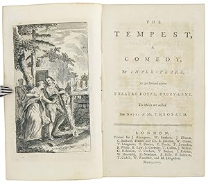 The Tempest, a Comedy. As performed at the Theatre Royal, Drury-Lane. To which are added the note...