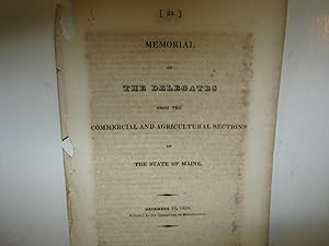 Memorial Of The Delegates From The Commercial And Agricultural Sections Of The State Of Maine. [2...