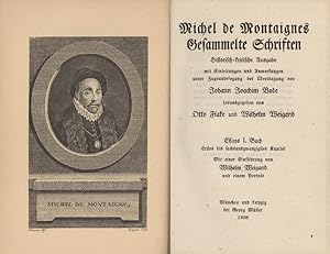 Immagine del venditore per Gesammelte Schriften. Historisch-kritische Ausgabe mit Einleitungen und Anmerkungen unter Zugrundelegung der bertragung von Johann Joachim Bode herausgegeben von Otto Flake und Wilhelm Weigand. venduto da Georg Fritsch Antiquariat