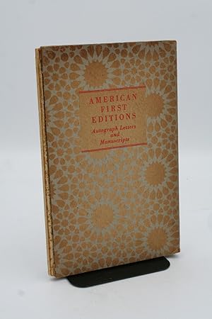 Seller image for American First Editions. for sale by ATGBooks