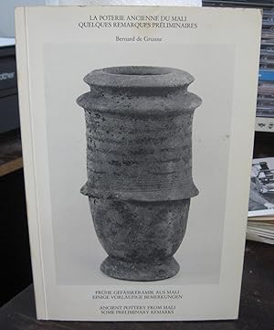 Immagine del venditore per La Poterie ancienne du Mali: Quelques Remarques Preliminaires [signed & inscribed] venduto da Atlantic Bookshop