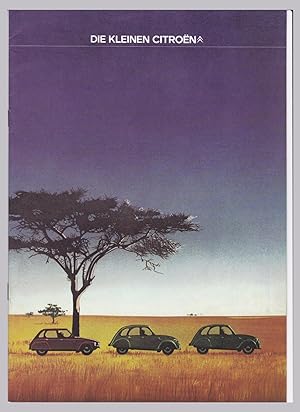 Prospekt Die kleinen Citroen, Citroën Automobil Köln 1977, Ente, bebildert und illustriert