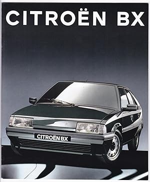 Prospekt Citroen BX Citroën, wohl 1980er Jahre, bebildert und illustriert