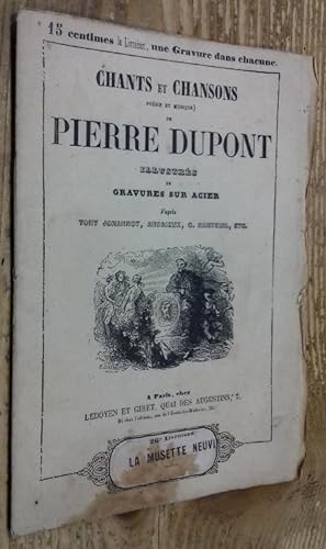 Seller image for Chants et chansons de Pierre Dupont, 26e livraison: La Musette neuve for sale by Ma P'tite Librairie