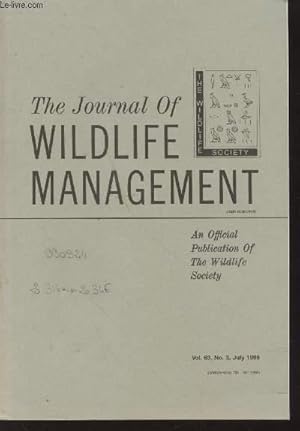Bild des Verkufers fr The Journal of Wildlife Management Volume 63 Number 3 July 1999. Sommaire: The insignifiance of statistical significance testing - Effects of fire on golden eagle territory occupancy and reproductive success - etc. zum Verkauf von Le-Livre