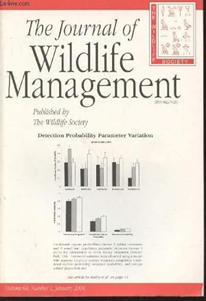 Seller image for The Journal of Wildlife Management Volume 68 Number 1 January 2004 : Detection probabilty parameter variation. Sommaire: Effects of radiotransmitters on Northern Goshaxks : Do Tailmounts lower survival of breeding males ? - etc. for sale by Le-Livre