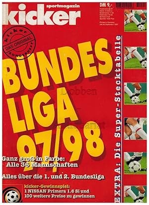Kicker Sportmagazin. Sonderheft. Bundesliga 97/98.