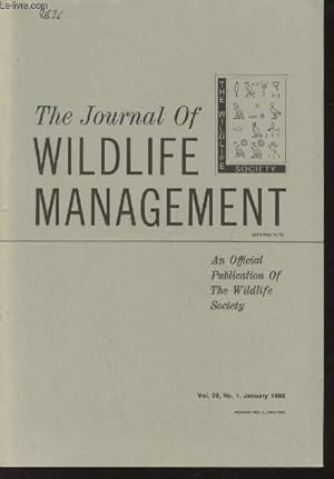 Bild des Verkufers fr The Journal of Wildlife Management Volume 59 Number 1 January 1995. Sommaire: Breeding bird response to pone-grassland community restoration for red-cockaded woodpeckers - etc. zum Verkauf von Le-Livre