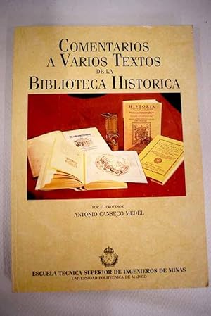 Imagen del vendedor de Comentarios a varios textos de la Biblioteca Histrica a la venta por Alcan Libros