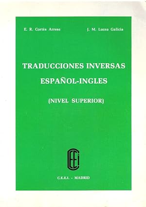 Imagen del vendedor de Traducciones inversas espaol-ingls a la venta por Librera Dilogo