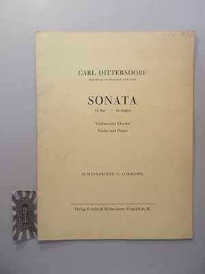 Immagine del venditore per Sonata: G-dur / G-major. Violine und Klavier / Violin and Piano. venduto da Druckwaren Antiquariat