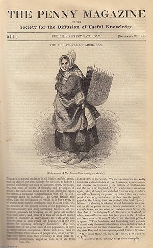 Seller image for The Fish-People of Aberdeen; Feigned Diseases (Part 2); The Countries of Wallachia and Moldavia (Part 3); History of a Coat (Material) (Part 2). Issue No. 544, September 26th, 1840. A complete original weekly issue of the Penny Magazine, 1840. for sale by Cosmo Books