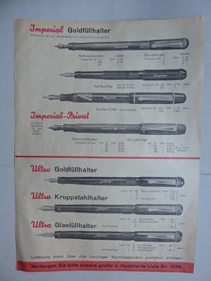 IMPERIAL - Stets zuverlässig ! Zur Messe. IMPERIAL - Goldfüllhalter, IMPERIAL-Privat (Schraubhalt...