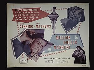 Seller image for Million Dollar Manhunt Complete Lobby Card Set for sale by AcornBooksNH