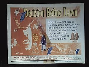 Seller image for Decision Before Dawn Lobby Card Set for sale by AcornBooksNH