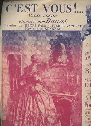 Seller image for C'est vous - n 1 Valse chante du film "Un caprice de la Pompadour" paroles de Henri Falk et Pierre Varenne for sale by Le-Livre