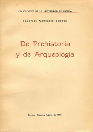 Imagen del vendedor de De Prehistoria y de arqueologa. a la venta por La Librera, Iberoamerikan. Buchhandlung