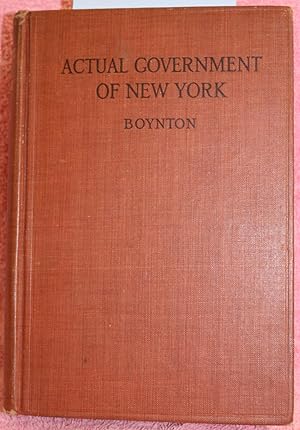 Imagen del vendedor de ACTUAL GOVERNMENT OF NEW YORK STATE a la venta por THE BOOK VAULT