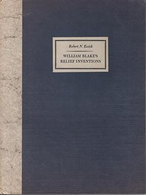 Seller image for WILLIAM BLAKE'S RELIEF INVENTIONS for sale by By The Way Books