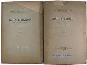 Trabajos de psicologia Normal y Patologica, Vol. primero 1905-1910 Vol. segundo 1911-1915