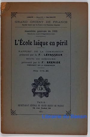 L'Ecole laïque en péril