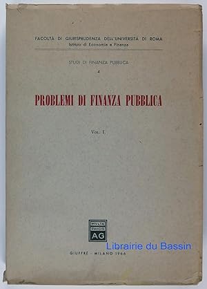 Imagen del vendedor de Studi di finanza pubblica, 4 Problemi di finanza pubblica Vol. I a la venta por Librairie du Bassin