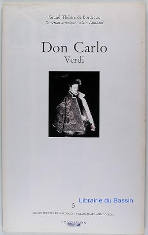 Bild des Verkufers fr Don Carlo zum Verkauf von Librairie du Bassin