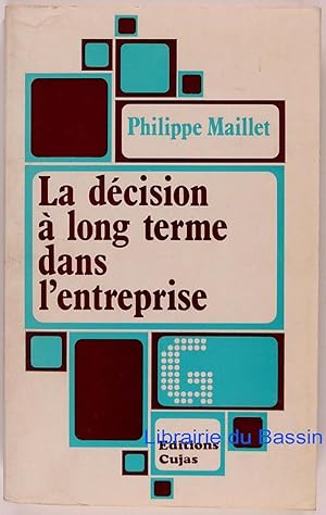 Image du vendeur pour La dcision  long terme dans l'entreprise mis en vente par Librairie du Bassin