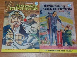 Imagen del vendedor de Astounding Science Fiction Australian Edition February & March 1959. A Bicycle Built For Brew Part 1 & 2 by Poul Anderson. Stimulus by Andrew Salmond. Unhuman Sacrifice by Katherine MacLean. Goliath And The Beanstalk by Christopher Anvil. Gifts by Gordon R. Dickson. Ministry Of Disturbance by H. Beam Piper. The Queen Bee by Randall Garrett. Triggerman by J.F. Bone. Seller's Market by Christopher Anvil a la venta por Serendipitous Ink