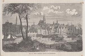 Orig. Holzstich: Lübeck, ehemaliger Hauptort des Hansabundes. Fig. 12,