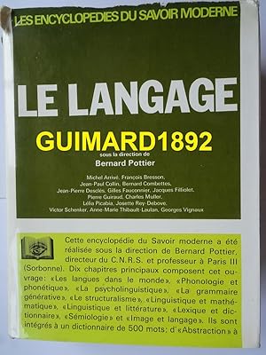 Bild des Verkufers fr Le Langage zum Verkauf von Librairie Michel Giraud