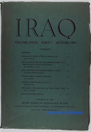 Immagine del venditore per Iraq Volume XXVII Part 2 venduto da Librairie du Bassin