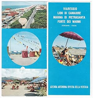 Mehrsprachiges Prospekt. Italien Toscana - Viareggio. Lido di Camaiore - Marina di Pietrasanta - ...