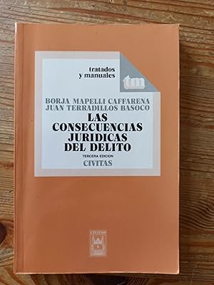 Imagen del vendedor de LAS CONSECUENCIAS JURIDICAS DEL DELITO : a la venta por LA TIENDA DE PACO