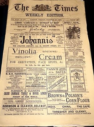 The Times Weekly Edition for Friday October 20th 1893.