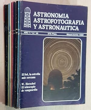 ASTRONOMÍA, ASTROFOTOGRAFÍA Y ASTRONAUTICA. Nº 33-34-25-36-37-38(1988)- 39-40-41-42-43-44(1989)- ...
