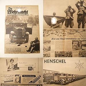 Seller image for Die Wehrmacht. Nr. 14, vom 2. Juli 1941 / 5. Jahrgang * P a n z e r z u g d e r W e h r m a c h t a n d e r O s t f r o n t / D e u t s c h e H e e r e s v e r p f l e g u n g (Armeeverpflegungslager, Armee-Intendant, Ersatzverpflegungsmagazine) for sale by Galerie fr gegenstndliche Kunst