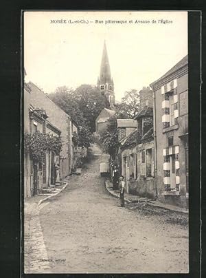 Carte postale Moree, Rue pittoresque et Avenue de l`Eglise