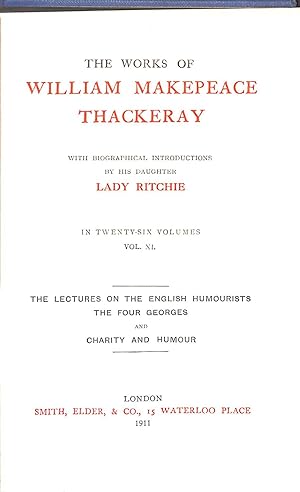 Bild des Verkufers fr The Works of William Makepeace Thackery Vol. XI zum Verkauf von WeBuyBooks